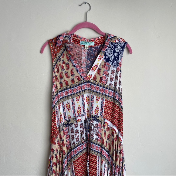 Francesca’s / Handkerchief Asymmetrical Midi Dress - Picture 6 of 10